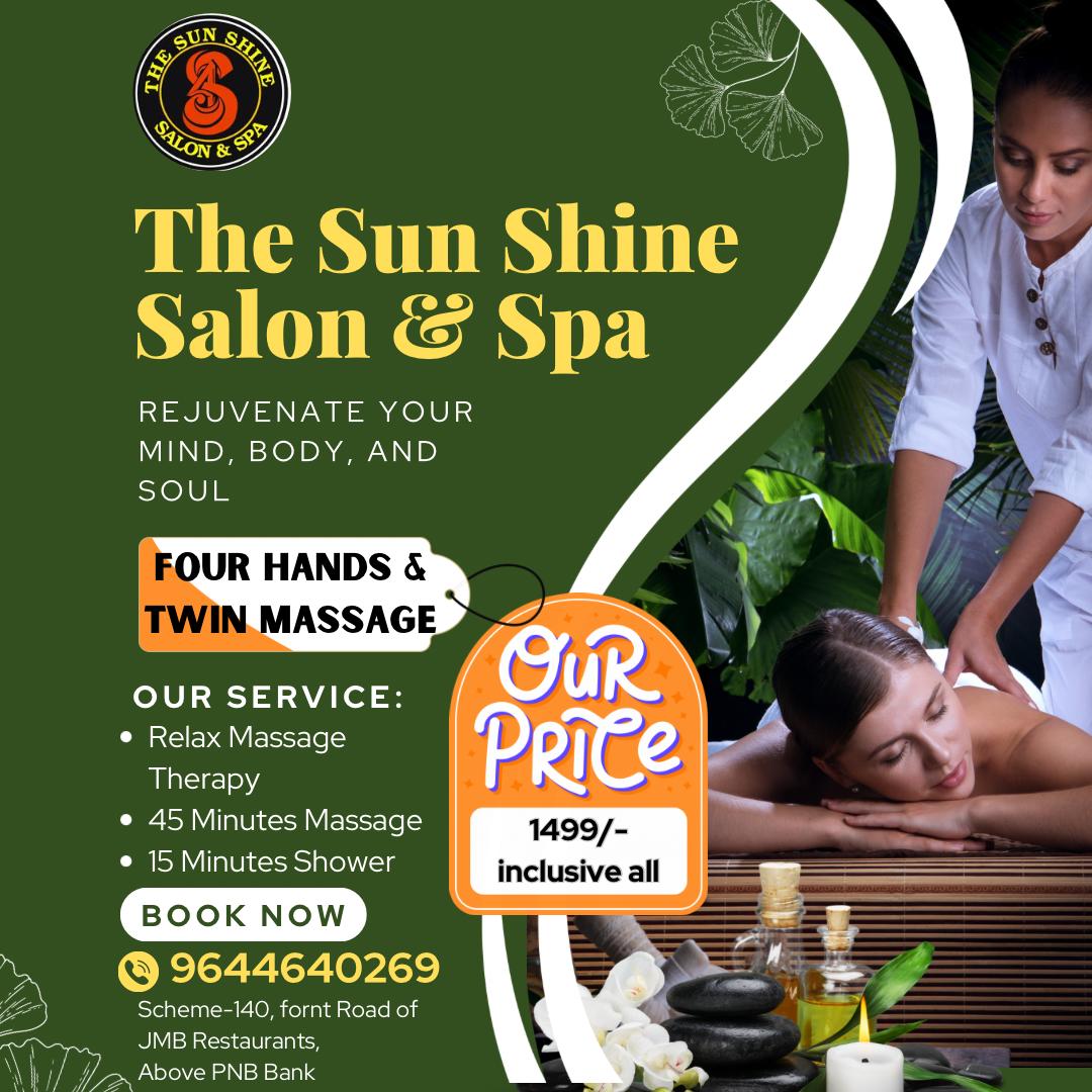 Unwind to Bliss: The Transformative Power of Four Hands and Twin Massage Therapy | The sunshine salon & spa