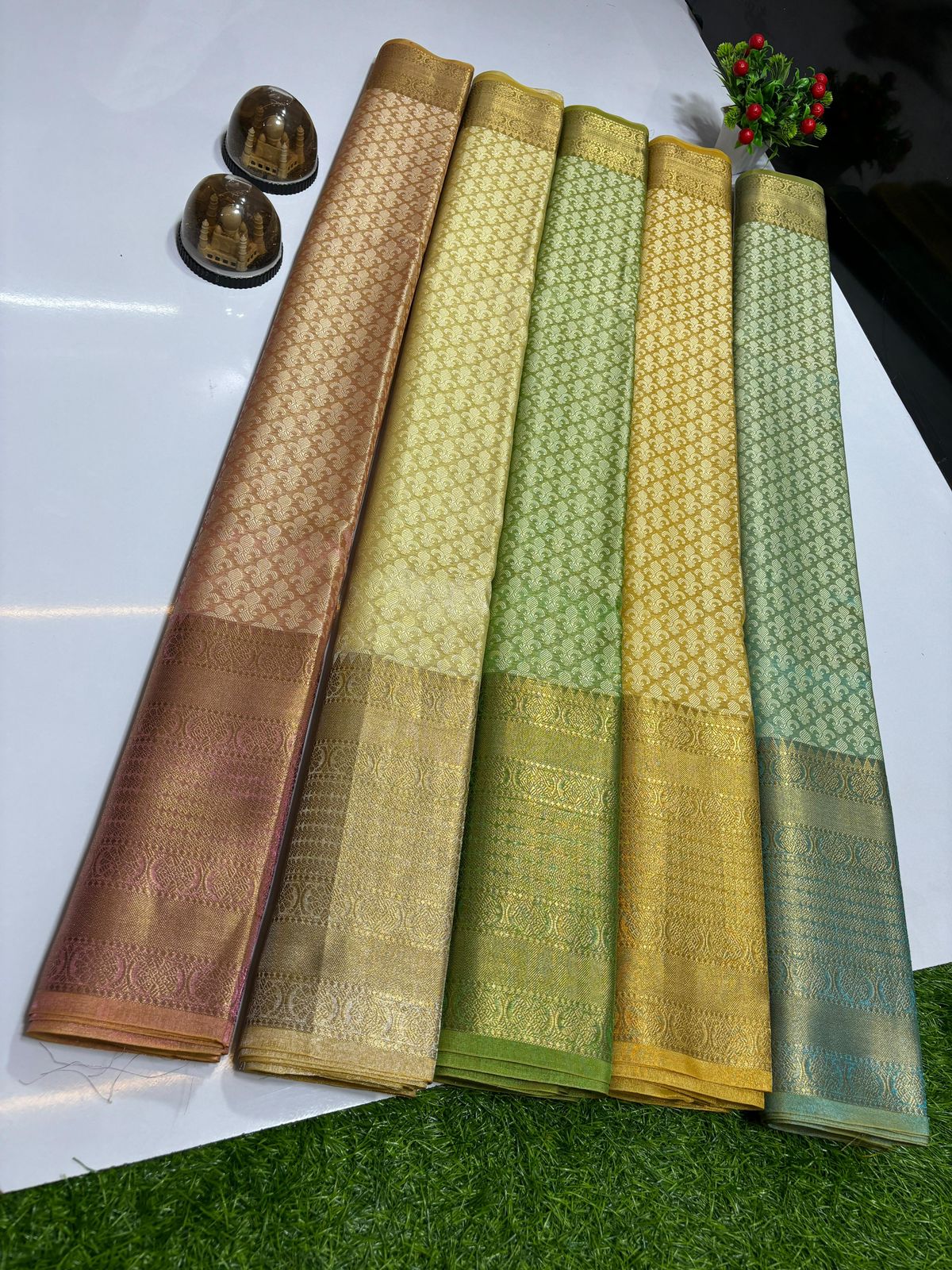 Embrace Elegance: The Banarasi Handloom Tissue Silk Saree Experience