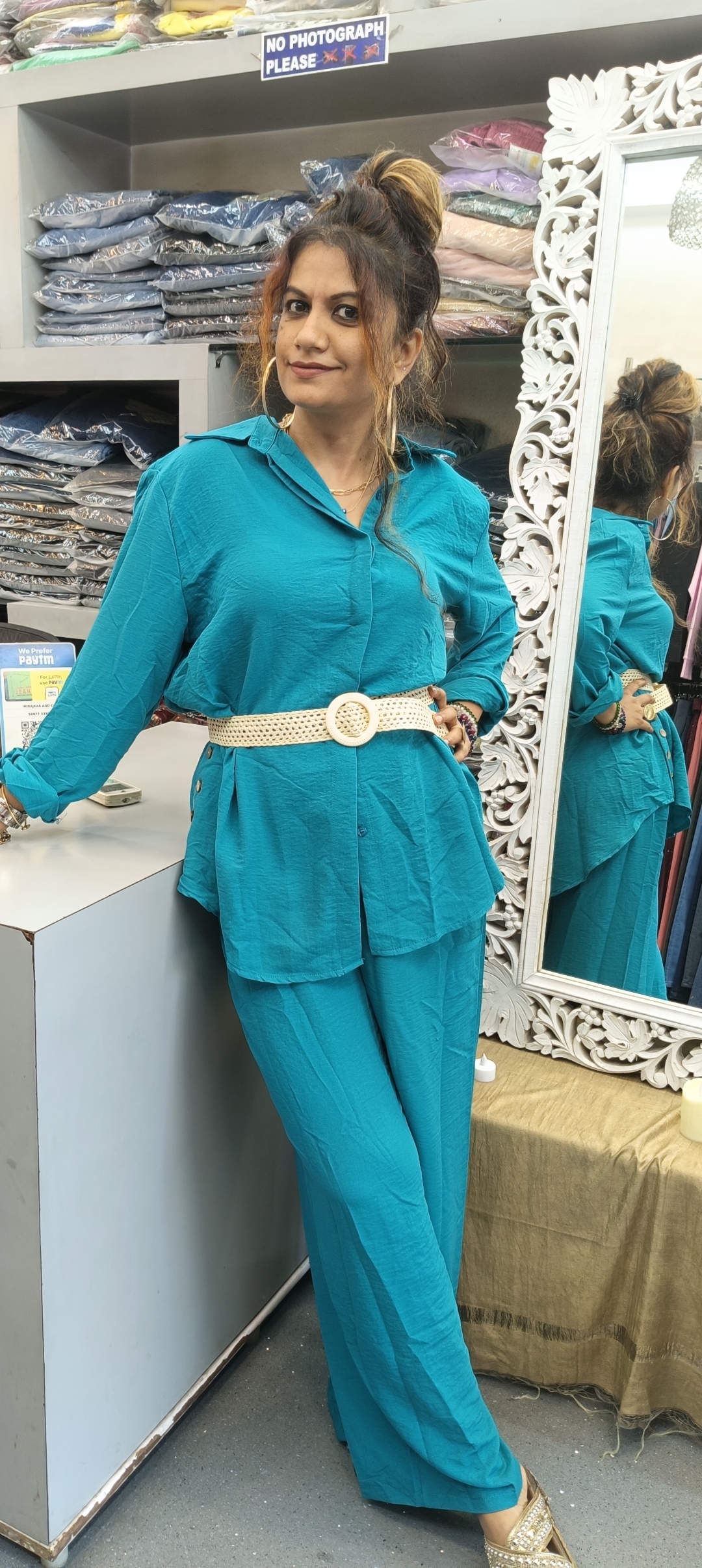 Embrace Elegance and Comfort: A Cord Set with Belt for the Modern Indian Woman