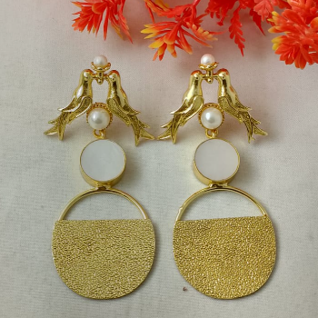 Discover the Elegance of Bird Earrings with Mother of Pearl