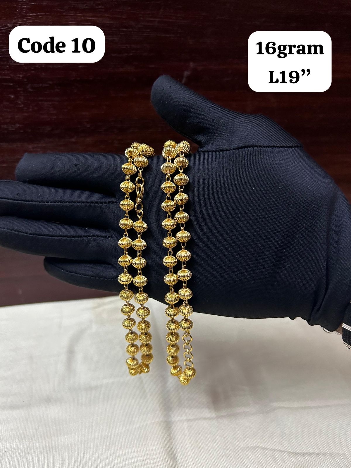 Embrace Tradition with Elegance: The Panchaloha Gold Polished Gundu Mala Story
