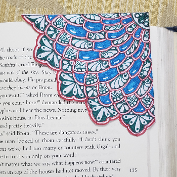 Rediscover Your Reading Journey with Meditational Mandalas Corner Bookmarks Mindfullexpressions® New Delhi, Delhi, 110009, India