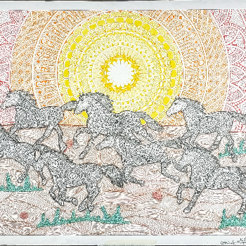 Harnessing Prosperity: The Power of the Seven Running Horses Mandala Mindfullexpressions® New Delhi, Delhi, 110009, India