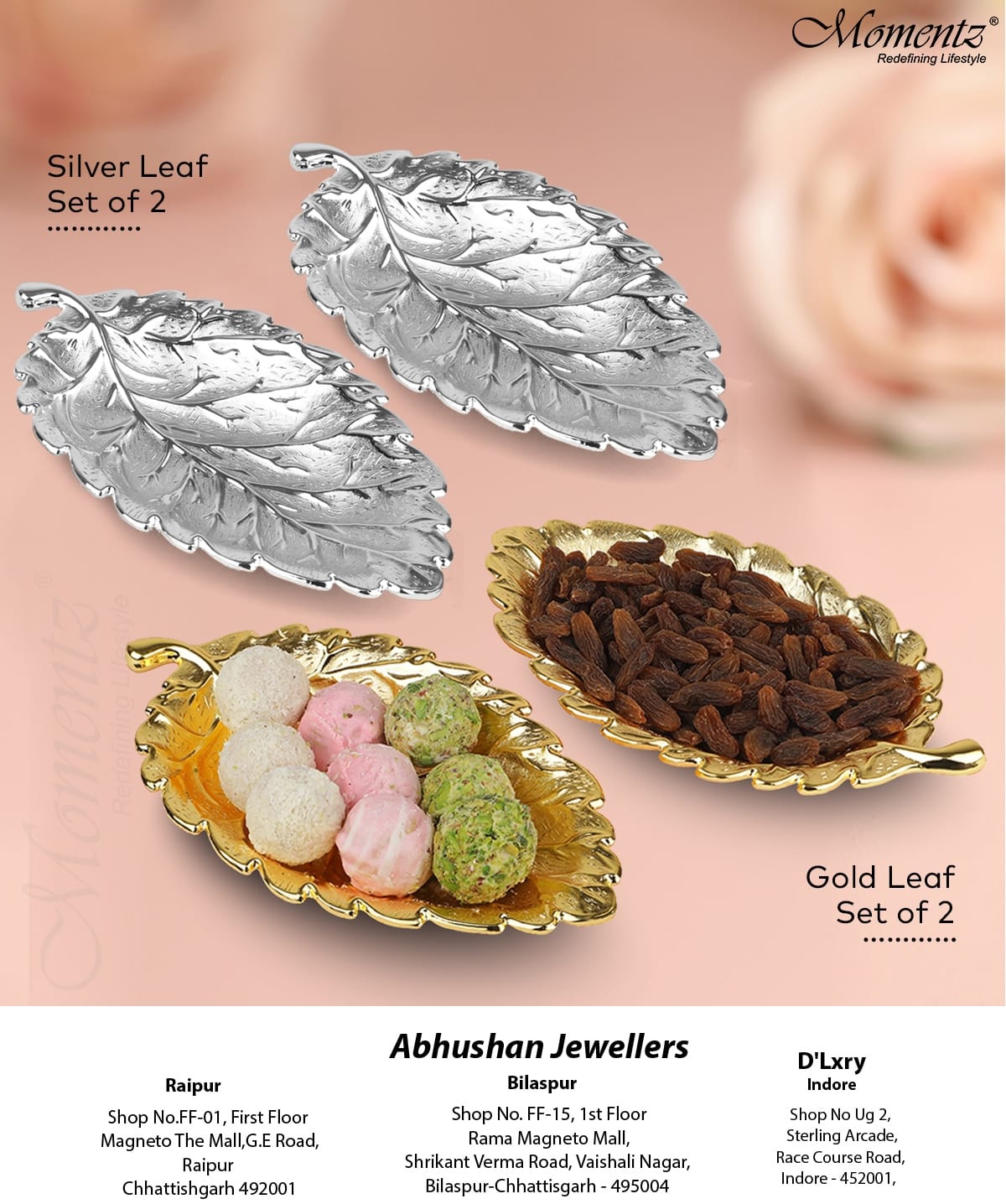 Elevate Your Home Décor with the Exquisite Silver-Plated Leaf Platter