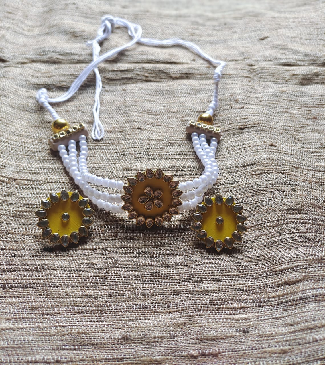 Embrace Your Inner Radiance with the Ethnic Sunflower Choker Set