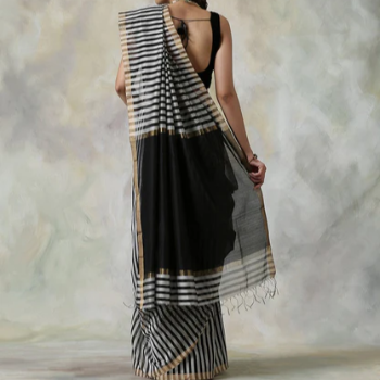 Rediscover Grace and Comfort with Maheshwari Stripped Sarees