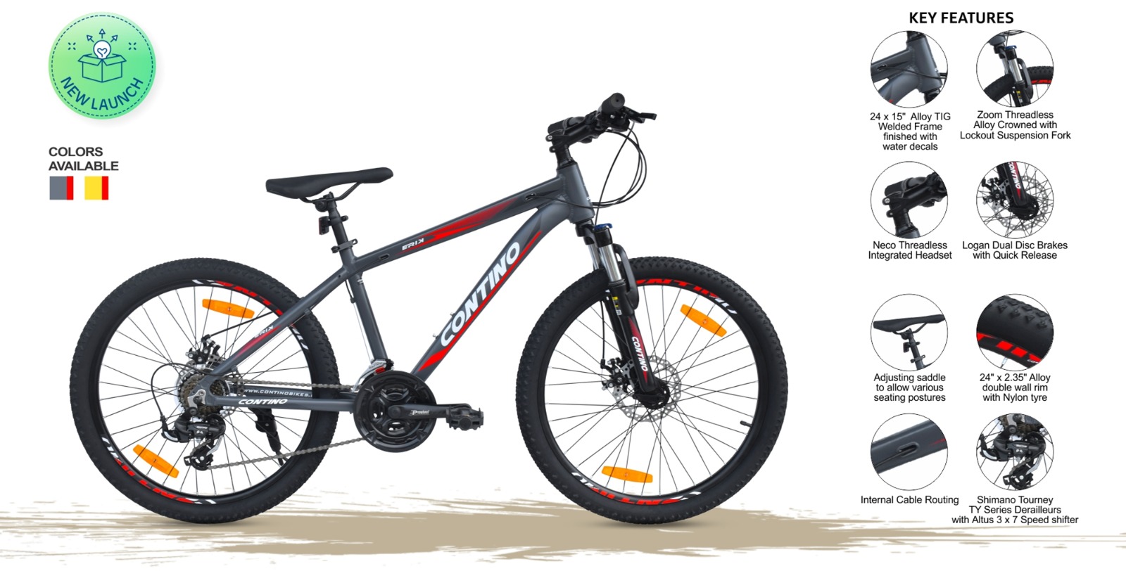 Discover the Joy of Adventure with the Explorer 24 Alloy Mountain Bike