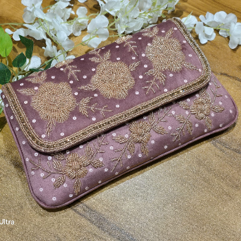 Embrace Elegance: How Designer Velvet Clutches with Moti Work Transform Your Evening Ensemble