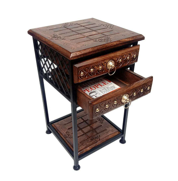 Transform Your Living Space: The Perfect Wooden Side Table with Drawers