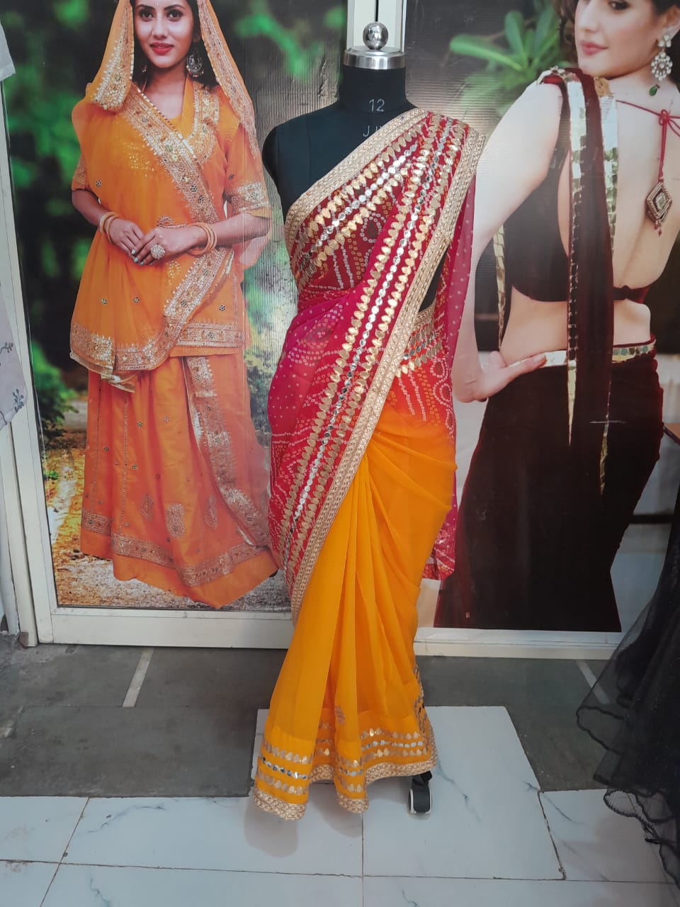 Embrace Tradition with the Bandhani Chiffon Saree: A Timeless Tale of Elegance