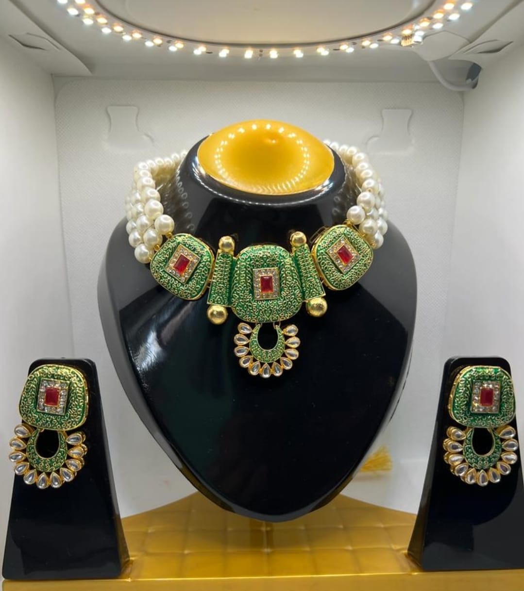 Embrace Elegance: The Story of Priya and Her Crystal Beads Choker Necklace