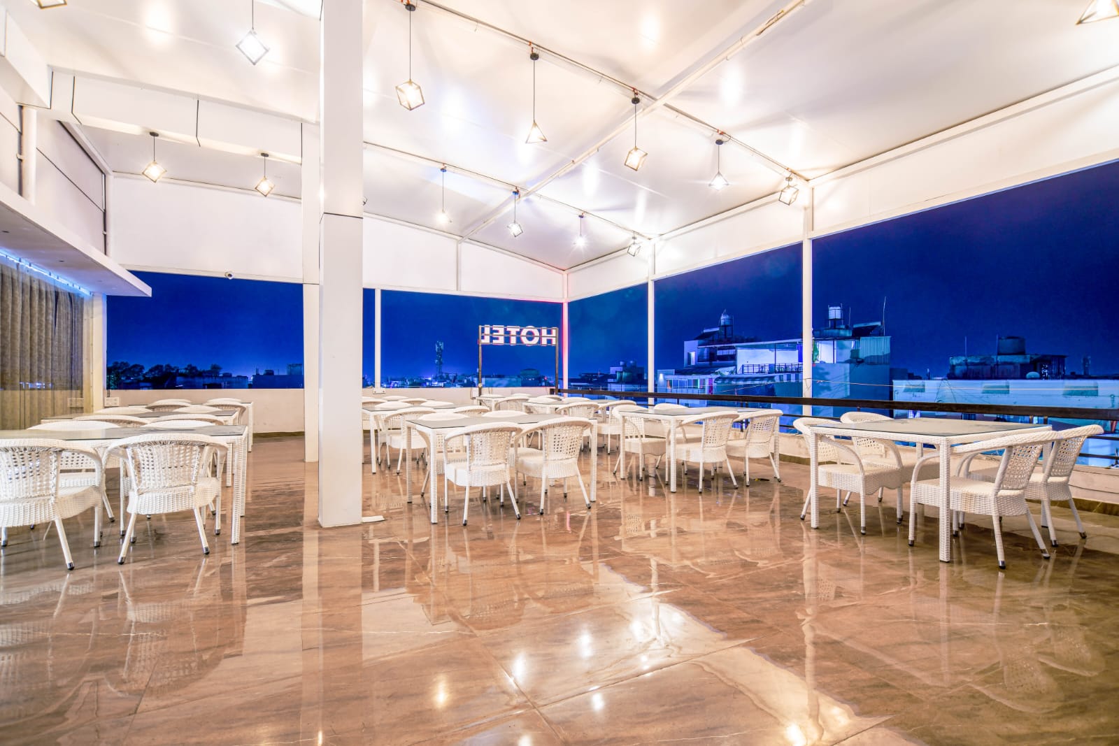 Discover Tranquility and Taste at Hotel Madhav’s Rooftop Restaurant