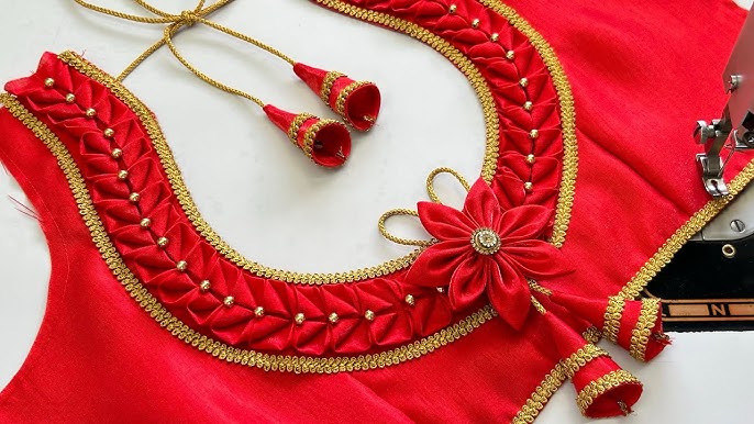 Transforming Tradition: Embrace Elegance with Aradhya’s Back Neck Blouse