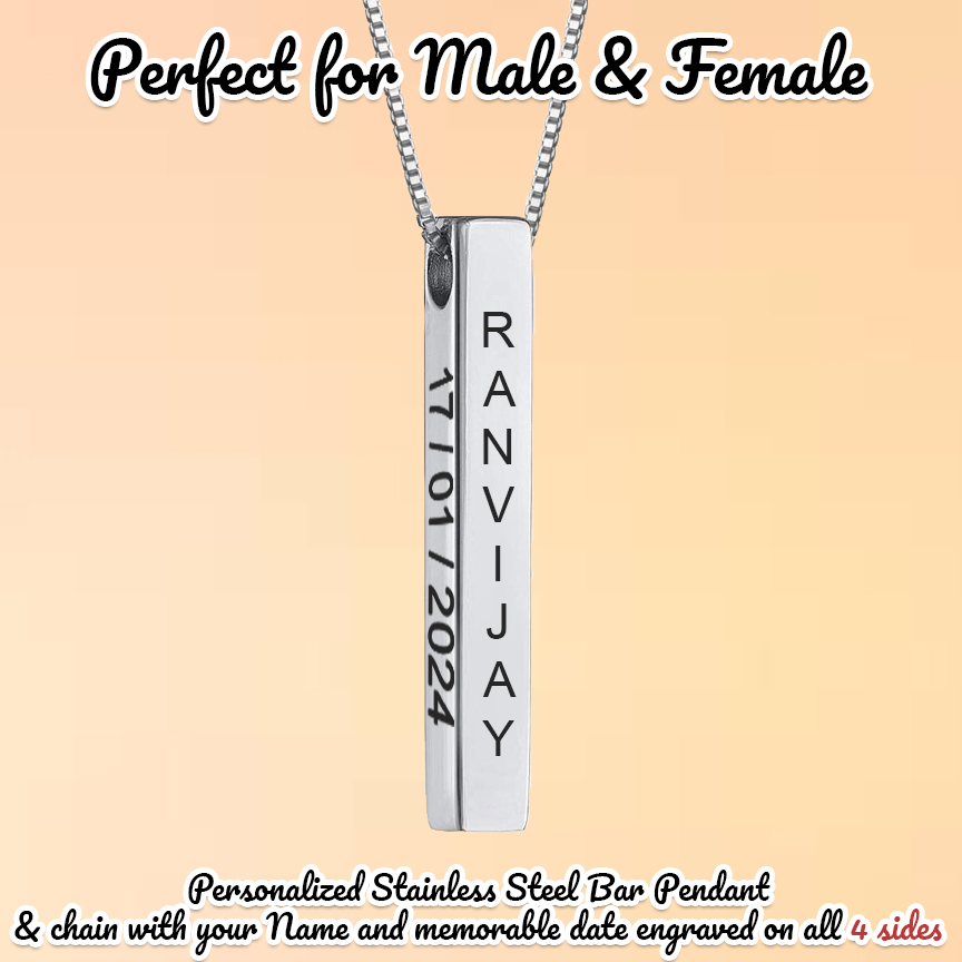 A Timeless Gift: The Personalized Bar Pendant for Every Occasion