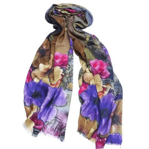 Discover the Elegance: Transform Your Wardrobe with Designer Floral Silk Scarves
