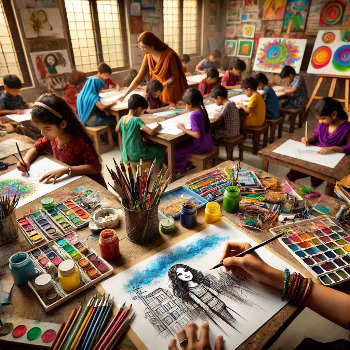 Thriving through Creativity: How Drawing Classes in Bhugaon Transform Young Minds