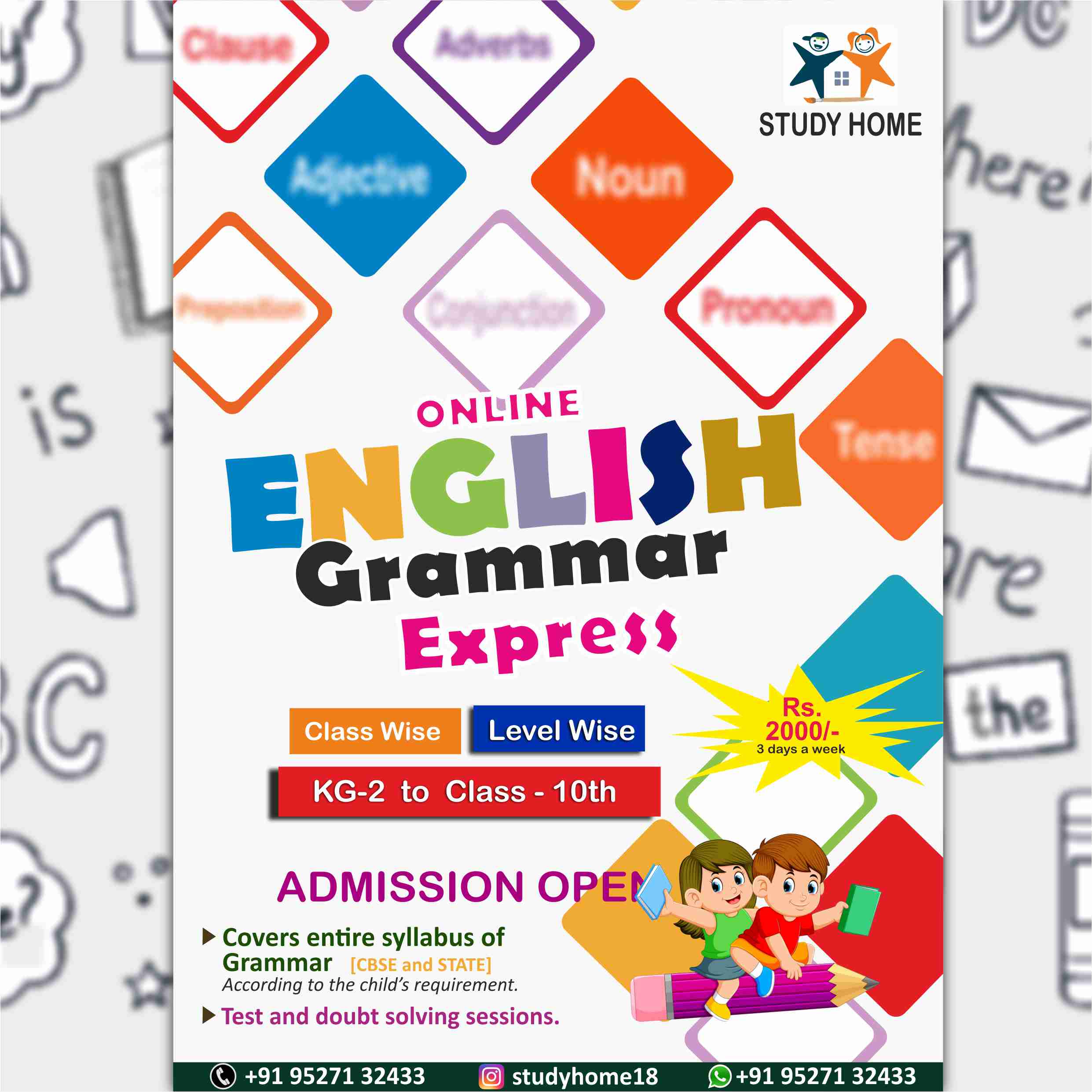 Mastering English Grammar: A Game-Changer for Riya's Career Study Home Classic Gagan Apt. Takli Sim. Nagpur, Maharashtra, India 440036