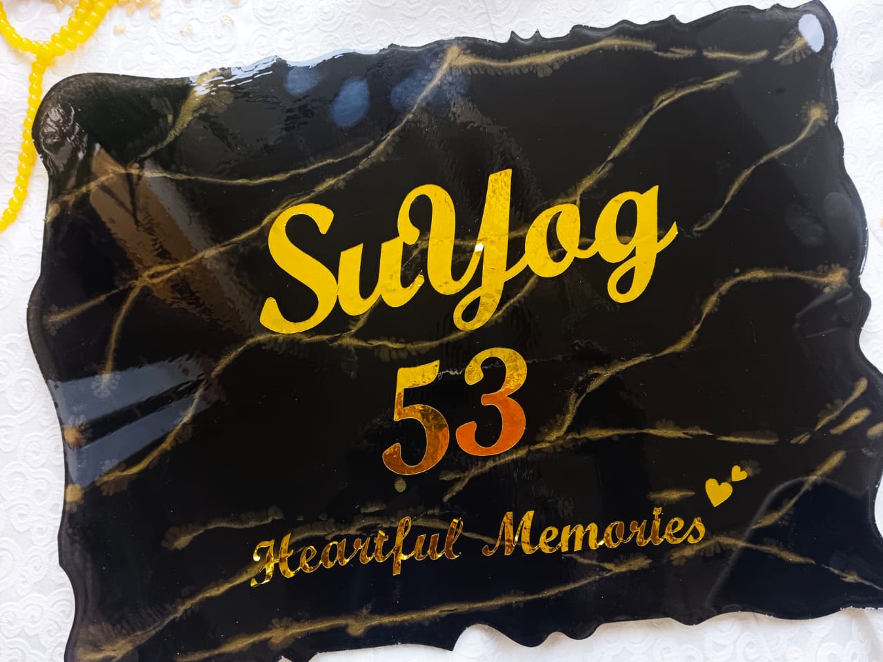 Discover the Magic of Personalized Resin Art Name Plates: A Perfect Blend of Style and Functionality