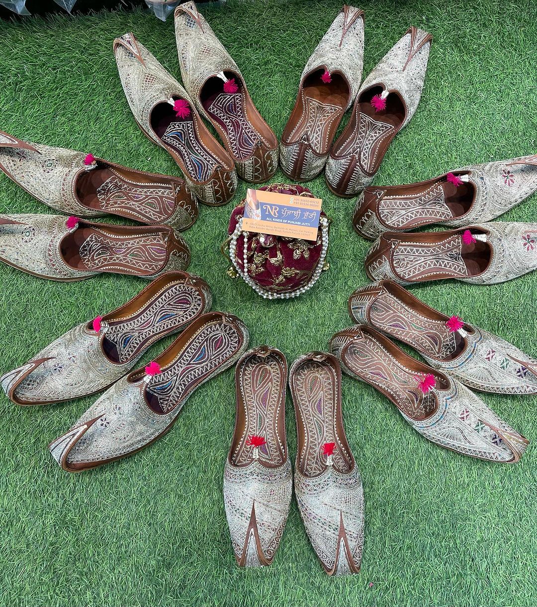 Embrace Tradition with Every Step: The Allure of Aari Work Embroidered Juttis