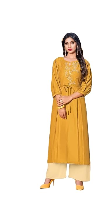 Embrace Tradition with Modern Comfort: The Hand-Worked Kurta Palazzo Set