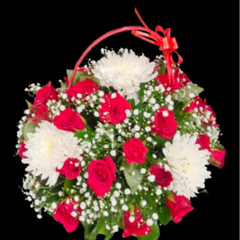 Celebrating Love with a Basket of 50 Red Roses: A Story of Rekindled Romance