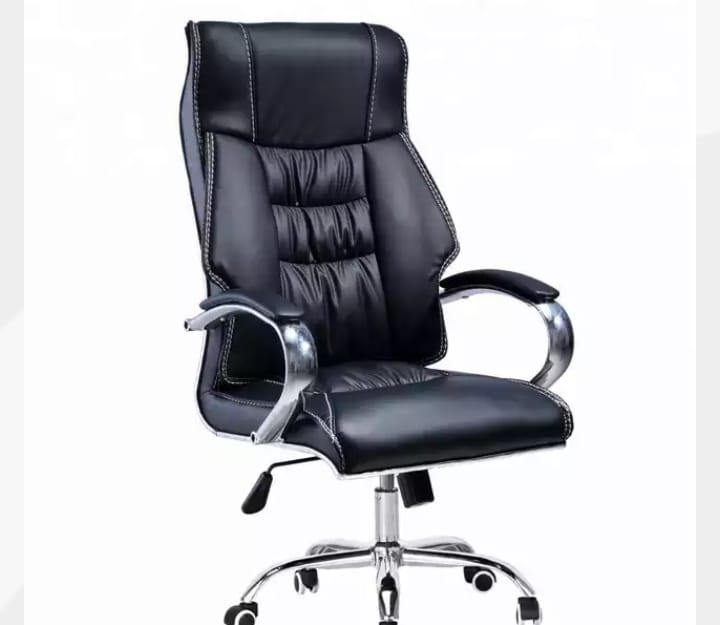 Transform Your Workspace: How the Full Back Revolving Chair with Chrome Handle Solves Your Comfort Woes