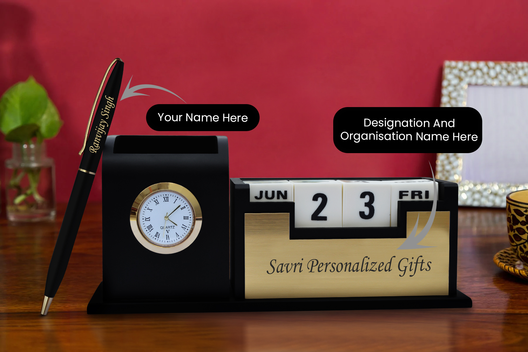 A Personalized Pen and Pen Stand: The Perfect Gift for Every Indian Professional