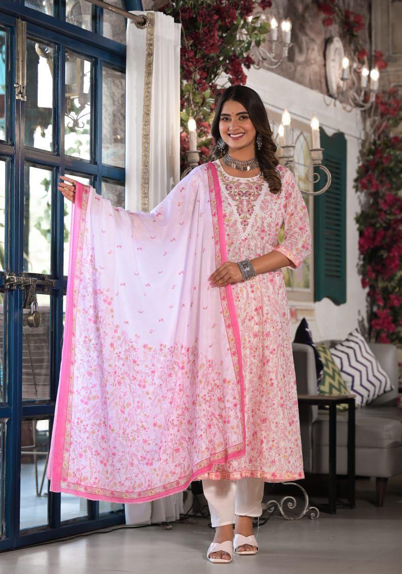 Embrace Elegance: The Perfect Cotton Embroidery Anarkali for Every Occasion
