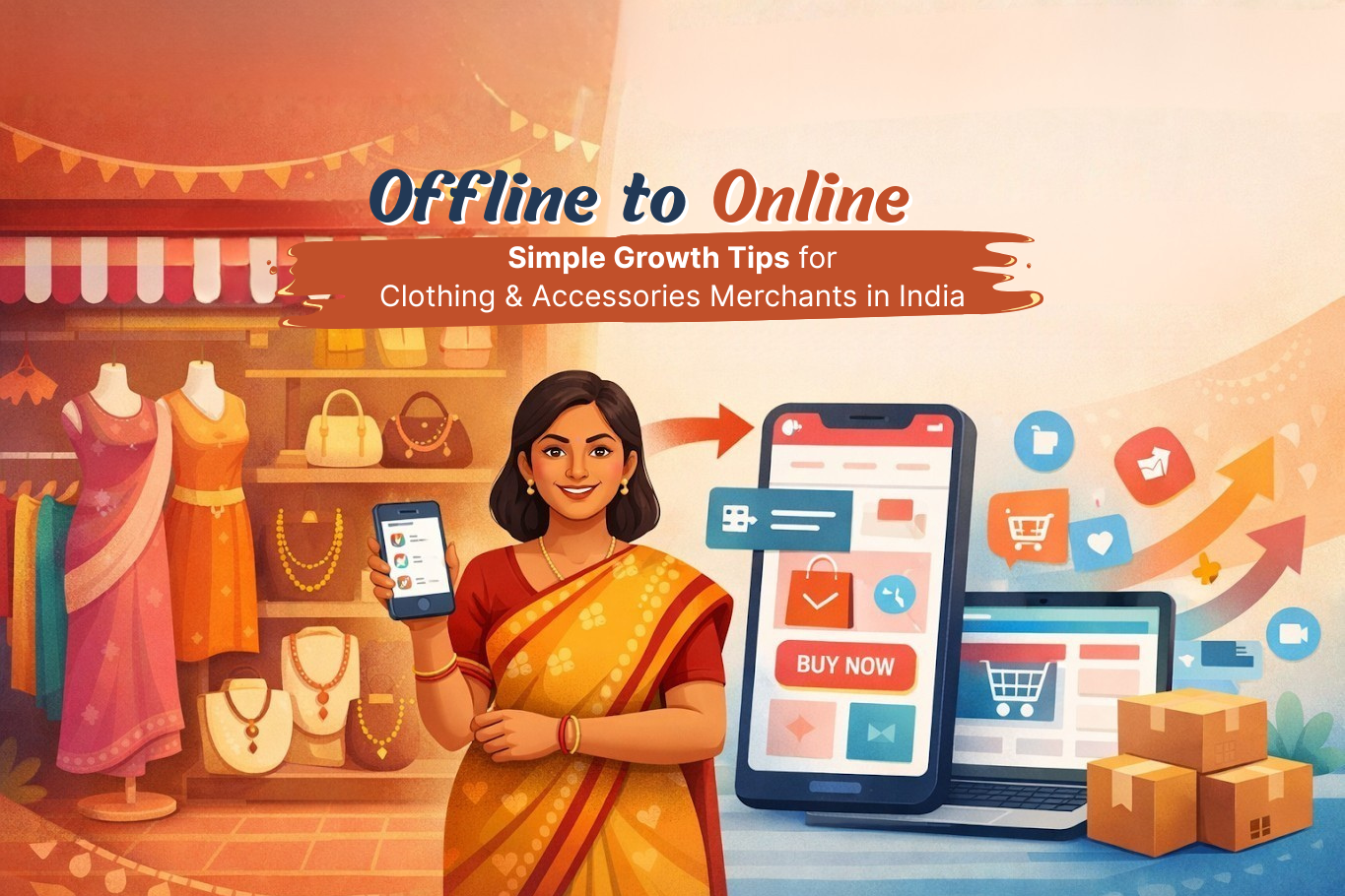 Offline to Online: Simple Growth Tips for Clothing & Accessories Merchants in India