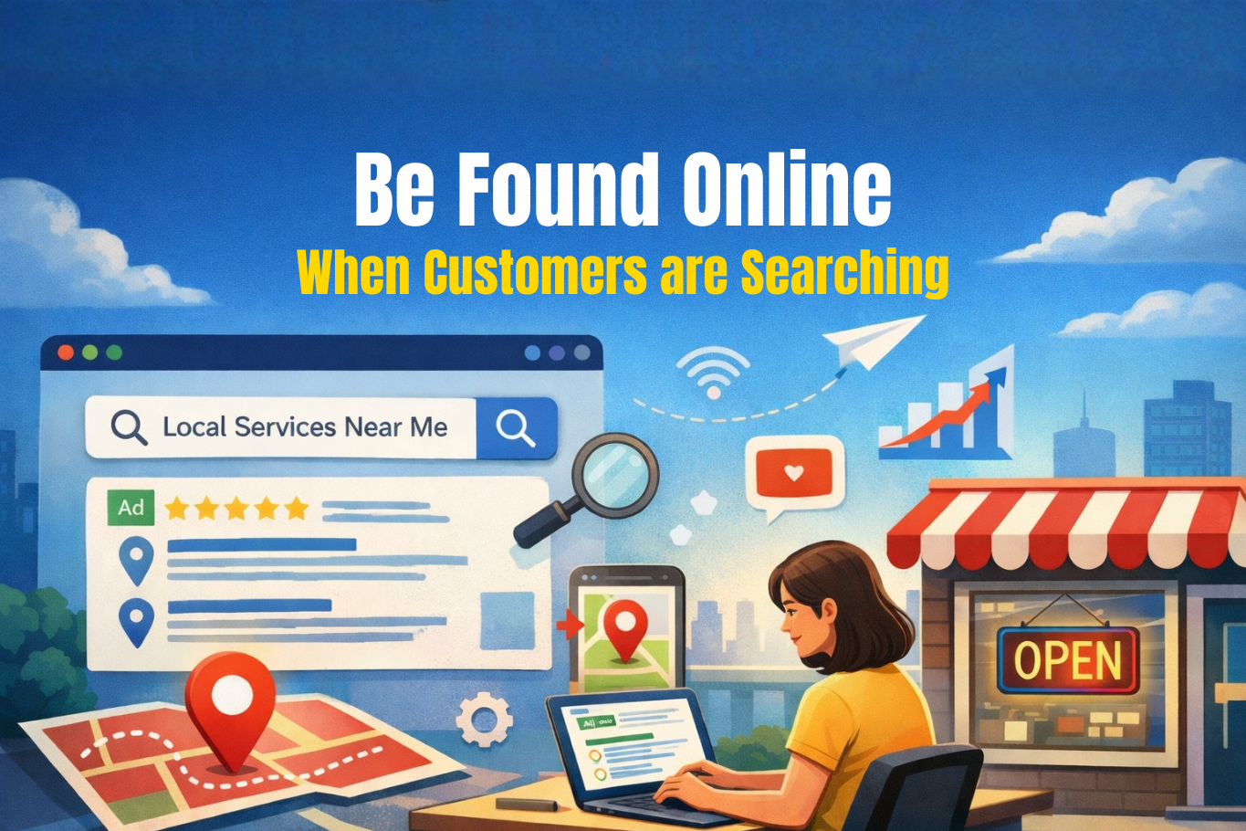 Be Found Online When Customers are Searching