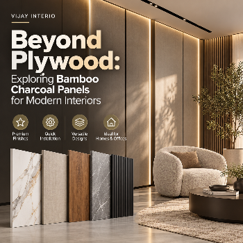 Bamboo Charcoal Panels: A Smarter Choice for Modern Wall Interiors? | Vijay Interio | Interior Materials in Akola, Maharashtra
