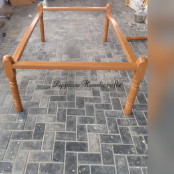 Transform Your Home with Traditional Elegance: The Wooden Cot Raw Appavu Handicrafts Vengampatti, Mallur, Salem