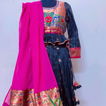 Transform Your Saree into a Stunning Lehenga: A Client’s Journey to Unmatched Elegance