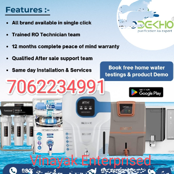 Transforming Lives with Pure Water: Vinayak Enterprises' RO Sale, Service & Parts