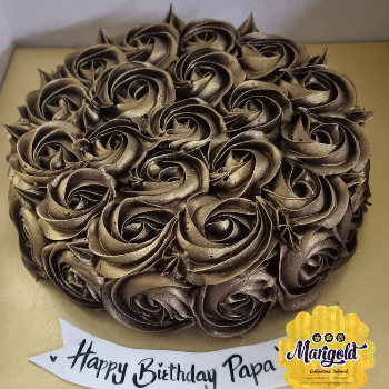 Sweeten Every Celebration with the Choco Truffle Gold Swirl Cake