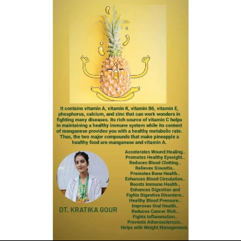 The Tropical Remedy: How Pineapple Transformed Riya's Health Journey