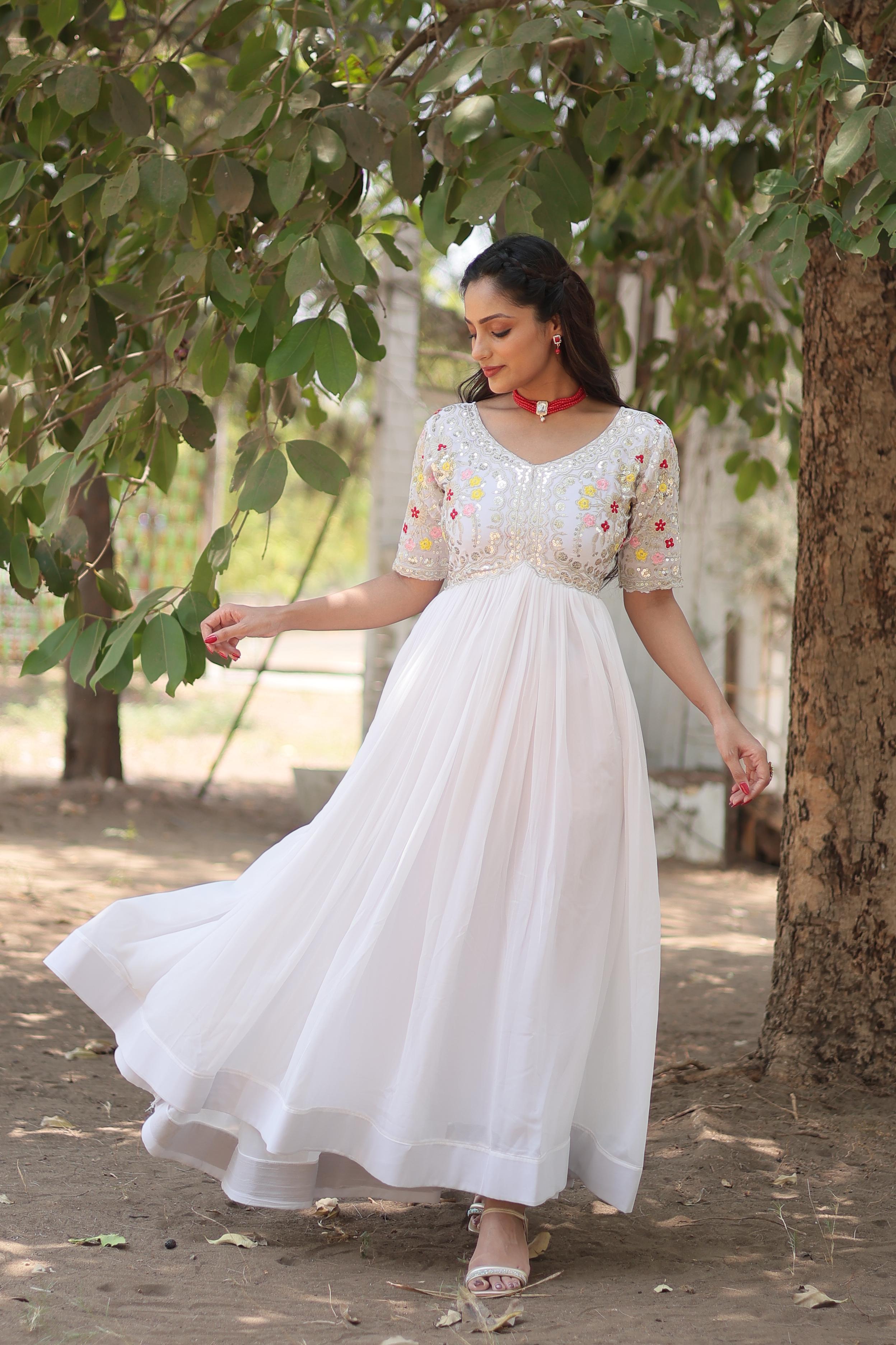 Transforming Shalini's Special Occasion with the Perfect Georgette Gown