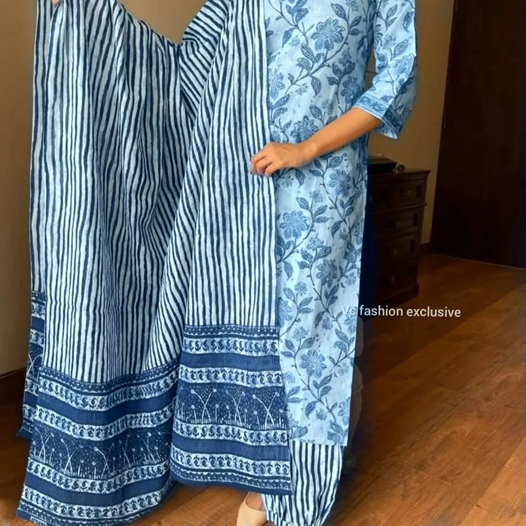 Embrace Elegance: The Indigo Bagru Hand Block Print Kurta Set Story
