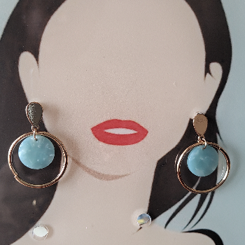 Discover the Magic of Indo-Western Elegance with Gold-Plated Circular Earrings