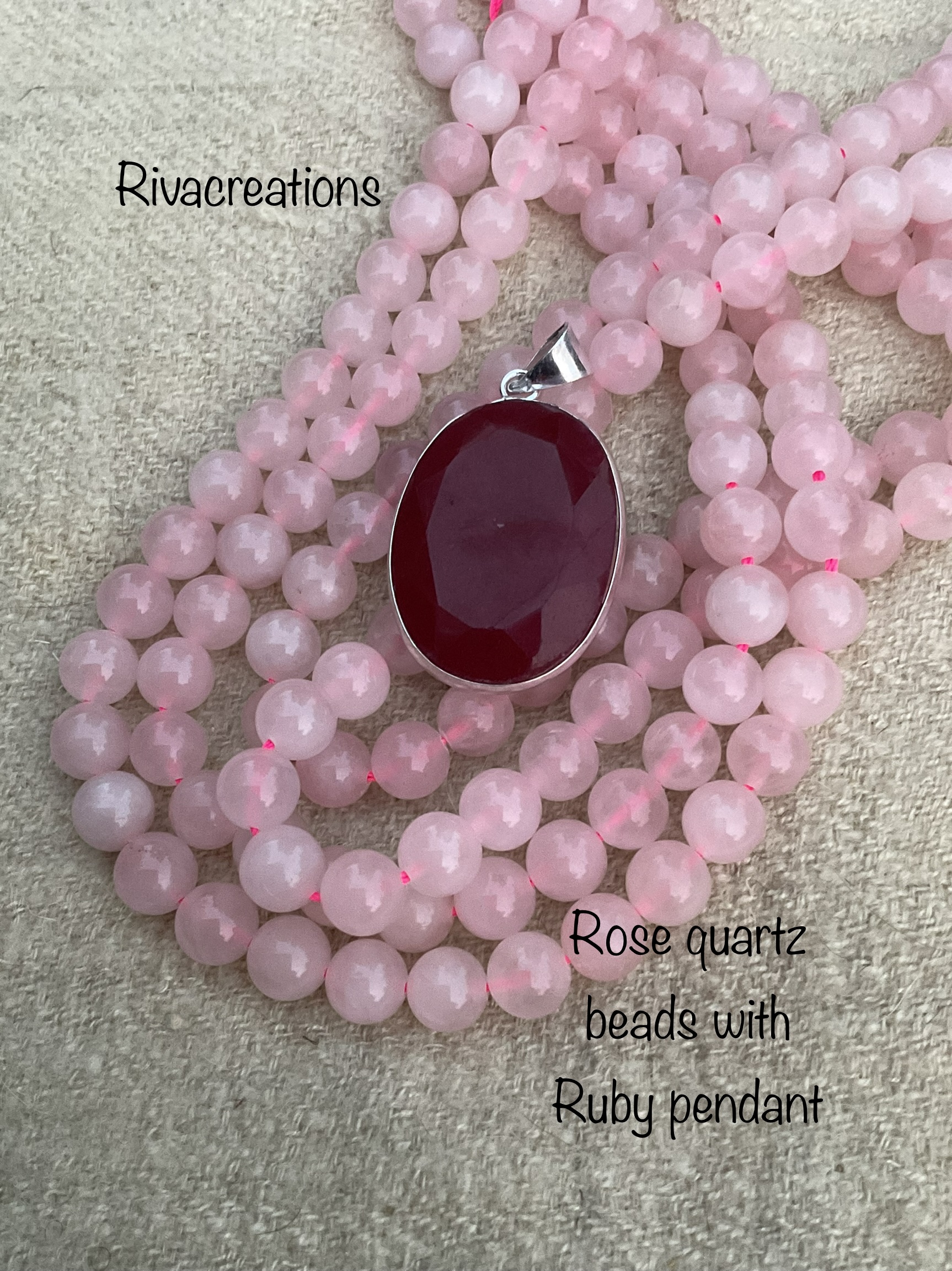 Transform Your Life with the Radiant Rose Quartz and Ruby Pendant