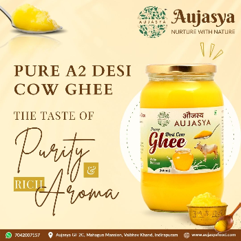 Discover the Purity of Aujasya’s A2 Desi Cow Bilona Ghee
