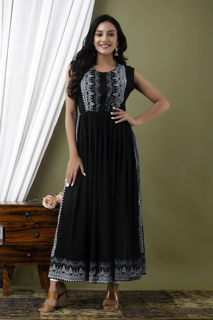 Embrace Elegance: Transform Your Wardrobe with Ankle-Length Printed Kurtis