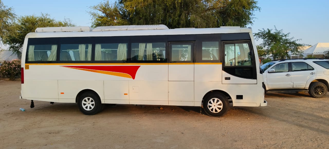 Discover Hassle-Free Journeys with Rohit Tour Travels' Bus on Hire
