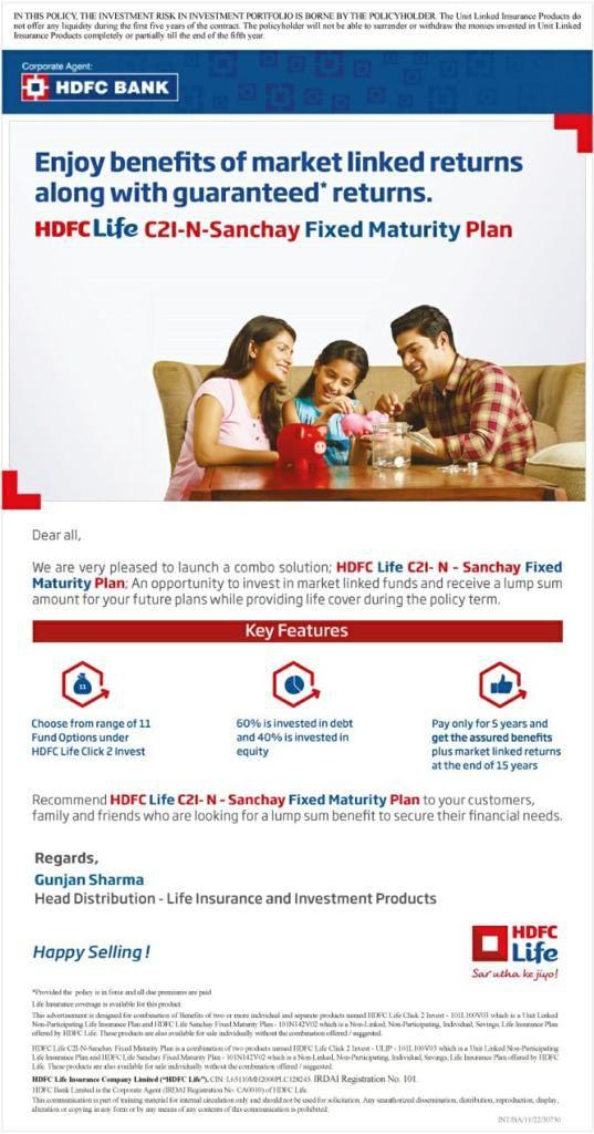 Securing Your Future with HDFC Life C21 Sanchay Fixed Maturity Plan