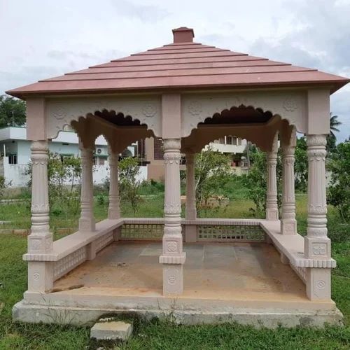 Transform Your Outdoor Space with an Elegant Pink Sandstone Gazebo