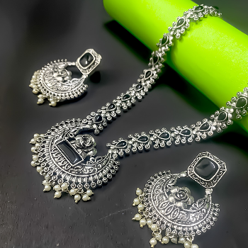 OXIDISED JEWELLERY SET