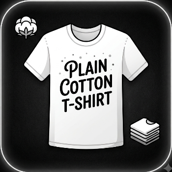 Plain Cotton T-Shirt