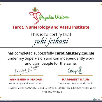 JUHI ROHIT JETHANI | Tarot Card