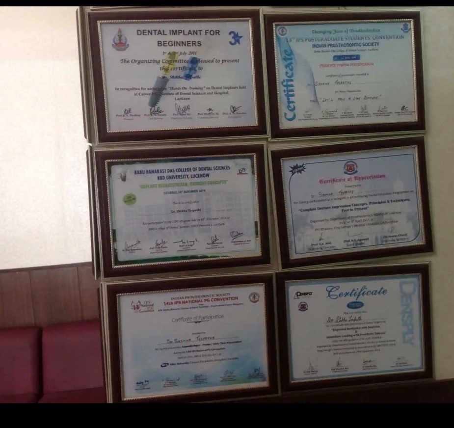 My family dentist dental implant center (MFD-HARIDWAR) | Dental Certificate