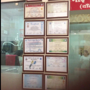 My family dentist dental implant center (MFD-HARIDWAR) | Dental Certificate
